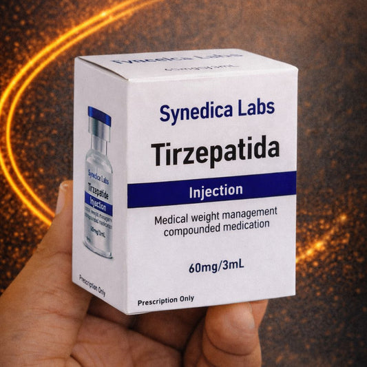 Tirzepatida SYNEDICA 240mg (4 Frascos de 60mg) + Água Bacteriostática